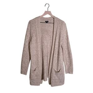TORRID tan open front knit cozy classic sweater 00